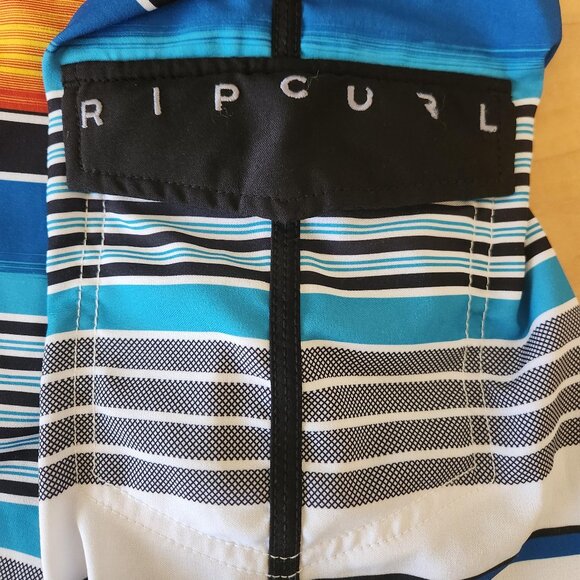 Rip Curl Mirage Surf Board Shorts - Size 30 - Multicolor Stripes - Picture 2 of 6